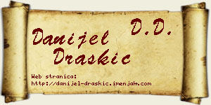 Danijel Draškić vizit kartica